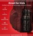 Unyqoos® Bouteille d'eau en acier inoxydable avec couvercle rabattable et poignée de transport - Marron, 0,6 L