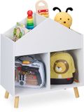 Merkloos Boekenkast kind - op poten - 6 vakken - 67 cm hoog - kinderkamer