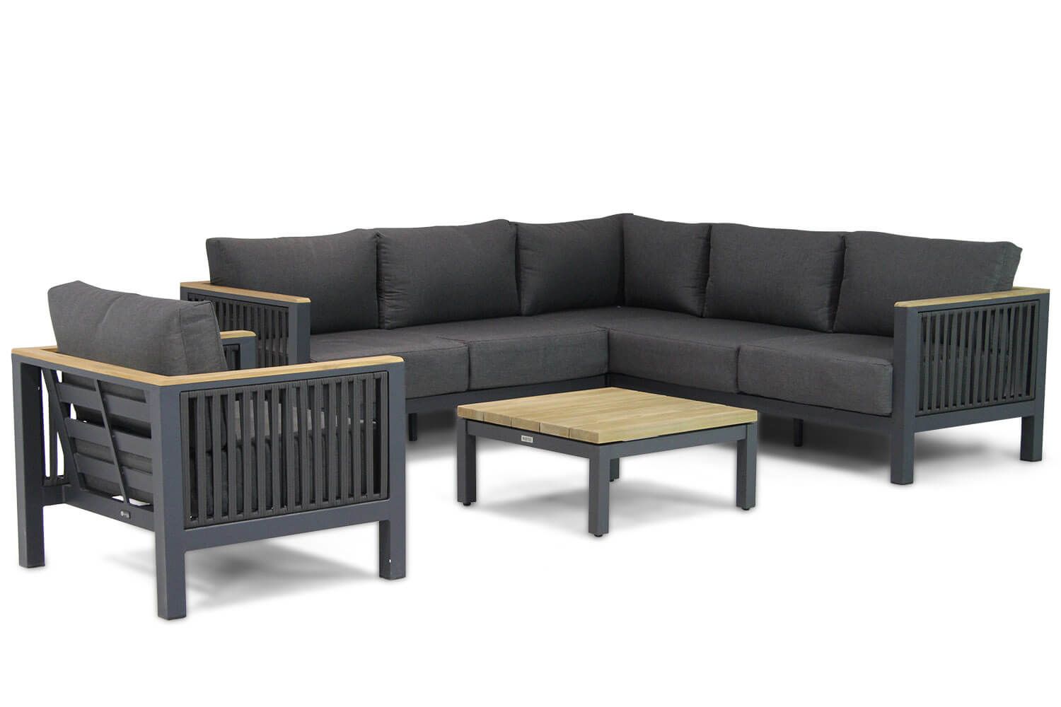 Santika Furniture Santika Shadow/Riviera 75 cm hoek loungeset 5-delig