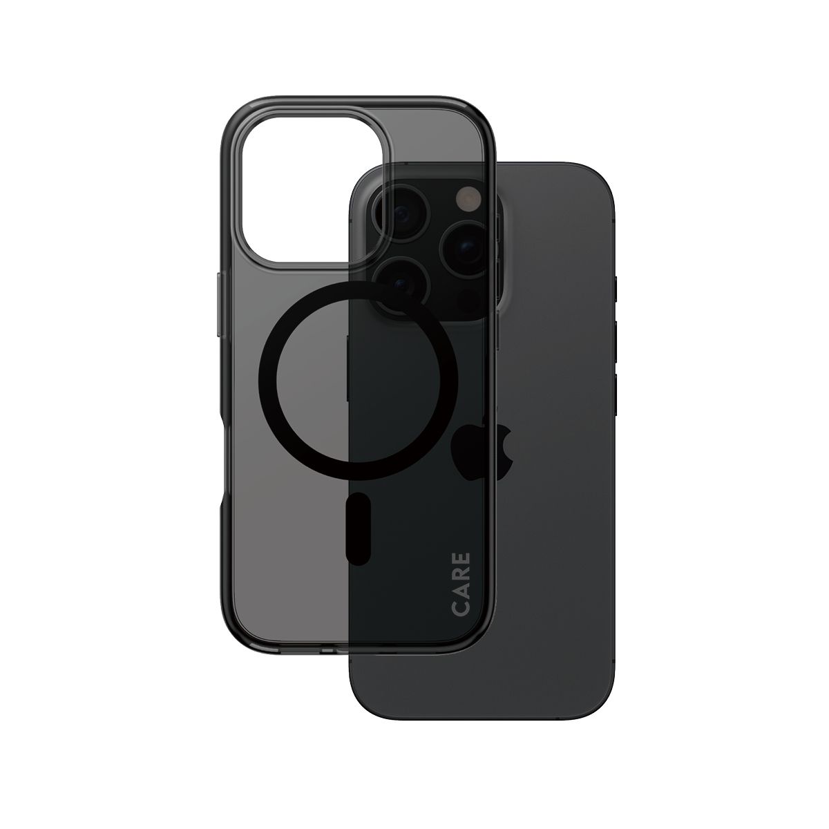 PanzerGlass CARE™ Smokey Urban Combat Case MagSafe iPhone 16 Pro Zwart