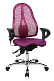 Topstar Bureaustoel Sitness 15 incl. in hoogte verstelbare armleuningen lila