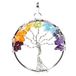 Yogi & Yogini Zilverkleurige Hanger Chakraboom