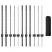 vidaXL - Zeshoekig gaashek met palen - 25 x 0,8 m - PVC-Coated Staal - Grijs