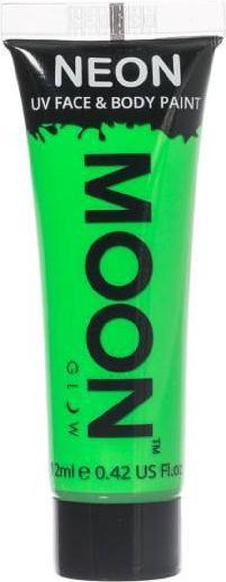 Moon Glow face & body paint Neon UV 12 ml groen