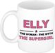 Bellatio Decorations Elly naam cadeau mok - Woman Myth Supergirl - koffiemok - 300 ml - collega - moederdag