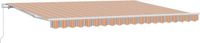 vidaXL Handmatig Zonnescherm Oranje Polyester 450 x 350 cm