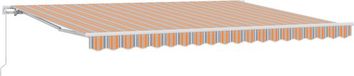 vidaXL Handmatig Zonnescherm Oranje Polyester 450 x 350 cm