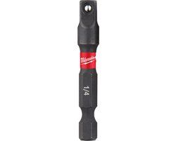 Milwaukee SchockWave™ Krachtdop Adapter ¼" Zeskant - ¼" Vierkant - 4932471826