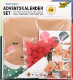 Folia Adventskalender Red Nose Reindeer - 9384 - Rood - Papier - 17,5 x 10,5 x 5 cm