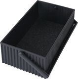 Hachiman opbergbox Omnioffre S, kunststof, vilt, zwart