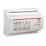 VEMER VE791800 TMS 24/108 - schakelende voeding gestabiliseerd met DIN-stabinstallatie, uitgangsspanning 24 V DC, vermogen 108 W, wit