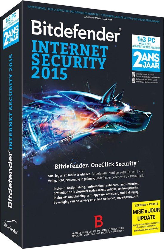 Bitdefender Internet Security 2015 - 3 Devices - 2 Years - Windows