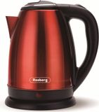 Rosberg Elektrische waterkoker R51230IR, 1800 W, 1,8 liter, met beveiliging, roestvrij staal/rood
