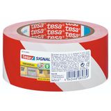 tesa Signal Markeertape UNIVERSAL - 66 m x 50 mm - Rood/Wit