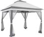 Bolt Edge Pavillon - Lichtgrijs - 3,3 x 3,3 m