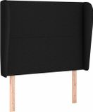 vidaXL Hoofdbord - Tissu - Noir - 93x23x118/128 cm