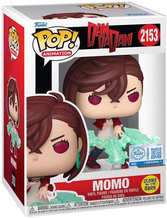 Funko Pop! Animation Dandadan Momo Glow in the Dark Vinyl Figure
