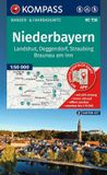 KOMPASS Wanderkarten-Set 158 Niederbayern (2 Karten) 1:50.000