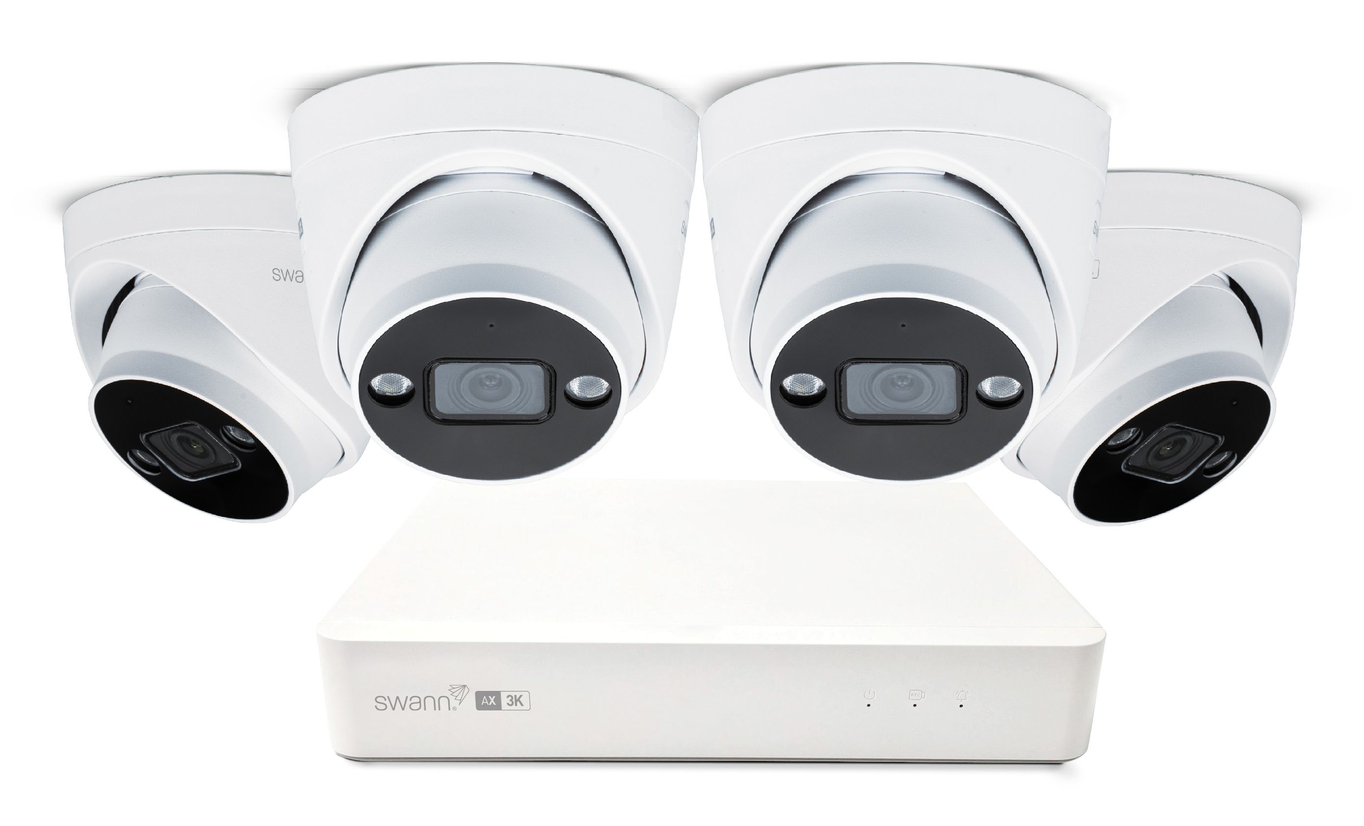 Swann AdvancedX 5MP Series - 8-kanaals Bedrade Videobewakingskit met 4 Camera's, 1TB HDD, en PoE