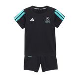 adidas Mercedes - Amg Petronas Formula 1 Team Dna Baby Jogger Short Sleeve Track Suit, black/semi mint rush, 6-9 Months