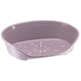 Ferplast Kunststof kennelmand voor honden en katten SIESTA DELUXE 10, Petmand, Geperforeerde bodem, Antislip, Comfortabel om op te staan, 93,5 x 68 x h 28,5 cm Paars
