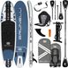 BRUNELLI 10.8 Geweven X Fusion dubbellaags SUP-board, stand-up paddle set, 325 cm - Kleur: Blauw