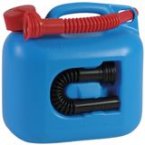 Hünersdorff jerrycan "premium (un)" gasoline canister 5l blue plastic, UN