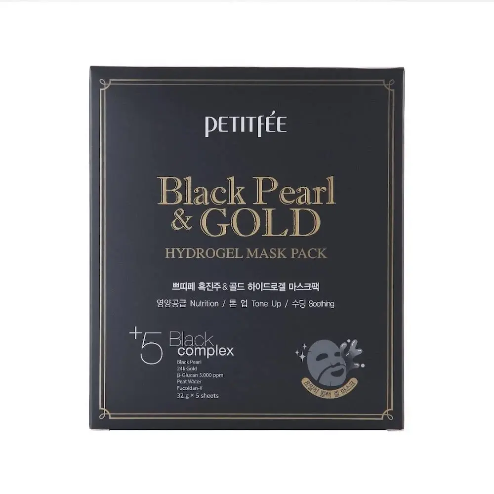 Petitfée Black Pearl & Gold Hydrogel Mask