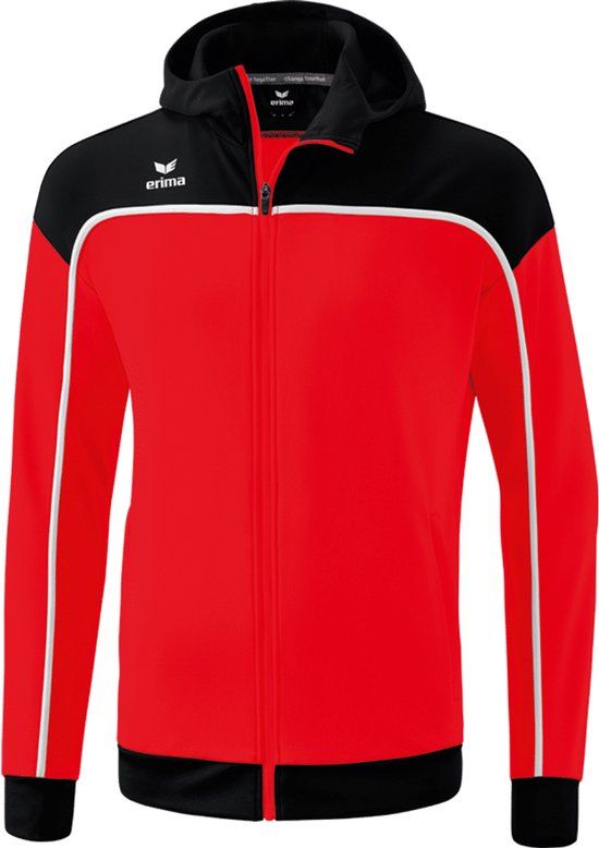Erima Change Trainingsjack Heren - Rood/Zwart/Wit - Maat M