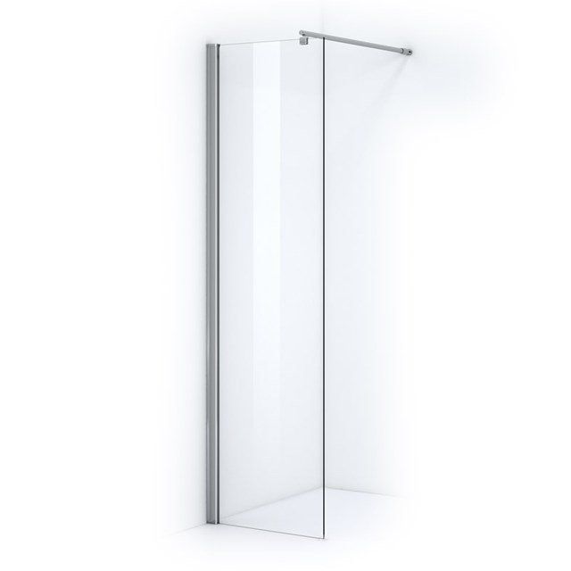 Maxaro Douchewand Inloopdouche Zircon Comfort 60cm Veiligheidsglas 6 mm Chroom