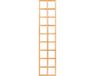 Tuindeco Trellis recht hardhout H180xB40cm | H180xB180cm glad geschaafd