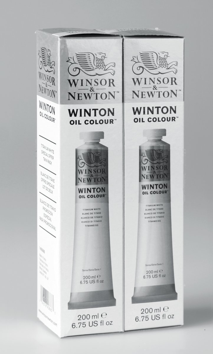 Winsor & Newton Winsor & Newton Winton oilcolour Titaanwit 2x 200ml tube