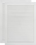 vidaXL - Portes d'armoire - avec - lamelles - 2 - pièces - 69x39,4 - cm - pin massif - blanc