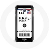 Maniacase Etui voor Samsung Galaxy J5 Vliegticket New York