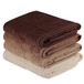 Badhanddoekenset, 4-delig, crème, beige, bruin