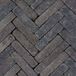 Merkloos Gardenlux Retrostones Plus 5 x 20 x 6,4 cm tuintegel Paars/Bruin 100 stenen per m2, prijs per 1m2
