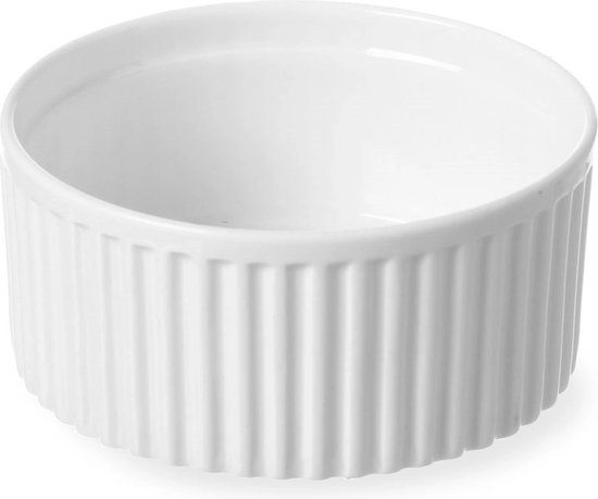 Hendi Porseleinen ramekin - geribbeld - Ø70x35mm - wit