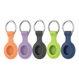 4smarts Silicone Case Set for AirTags - Purple, Black, Blue, Green, Orange
