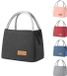Merkloos Sac isotherme - Petit Pliable - Comme Sac à lunch pour en route, plage, travail, école, voyage, camping et pique-nique - Noir - 8.2L