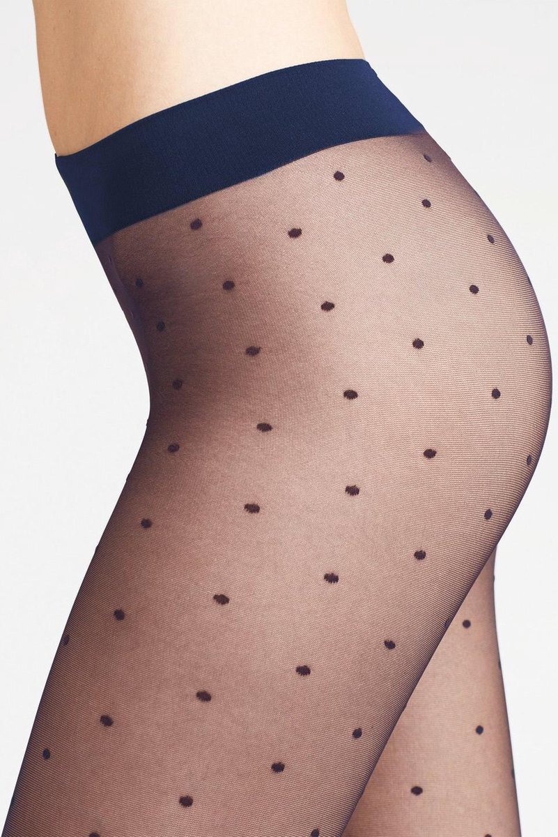 Falke Dot 15 DEN Dames Panty - Blauw - Maat S-M