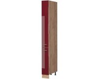 Vicco Apotheekkast Fame-Line, Bordeauxrode hoogglans/Goudkleurig Eiken, 20 cm