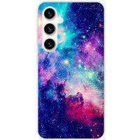 Samsung Galaxy S23 FE Galaxie bleue bedrukt siliconen hoesje