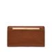 Fossil Dames Liza lederen slanke tweevoudige portemonnee voor vrouwen, bruin W/goud, één maat
