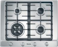 Miele KM 2014 G Gas Hob - Stainless Steel - 4 Burners
