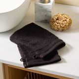 NOUS Living washand zwart (set van 2) (15x20 cm)