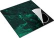 Chefcare Inductie Beschermer Abstracte Kunst - Donker Groene Marmer - 78x78 cm