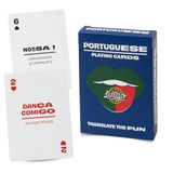 Lingo Portugese speelkaarten | Flitskaarten voor erfgoed en taal voor volwassenen | 52 Portugese zinnen met uitspraak | Cadeau voor Lusofoonfamilies en reizigers