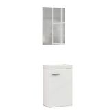 Baikal Badkamermeubels, opslag voor badkamer of elke kamer, melamine 16 mm, badkamermeubels, ideaal voor kleine toiletten of badkamers.