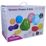 Edushape Edushape Ed 705199 Kruipdeken met 9 ballen en zintuiglijke waarnemingen