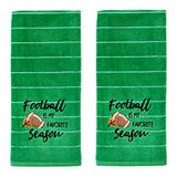 SKL HOME by Saturday Knight Ltd. Voetbal is favoriet seizoen handdoek set, groen